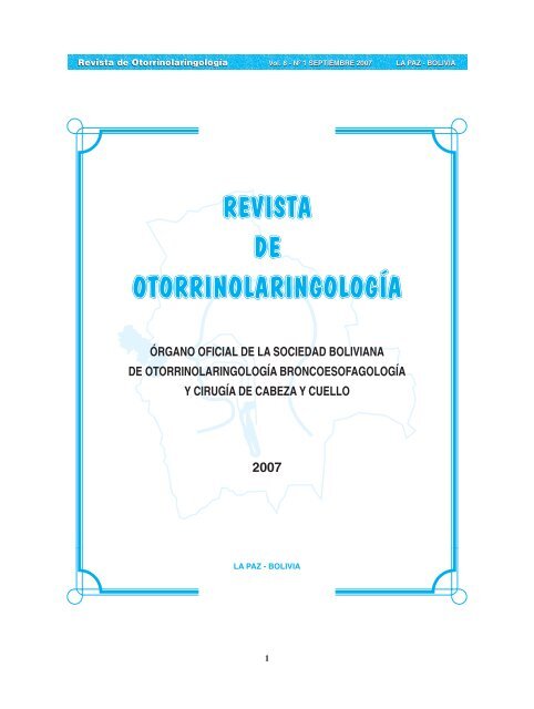 Volumen 8 Nº 1, Septiembre 2007 - Laboratorios Bagó de Bolivia