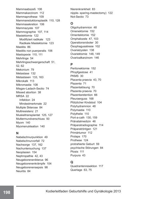 Kodierleitfaden Gynäkologie und Geburtshilfe - Kodieren mit ...