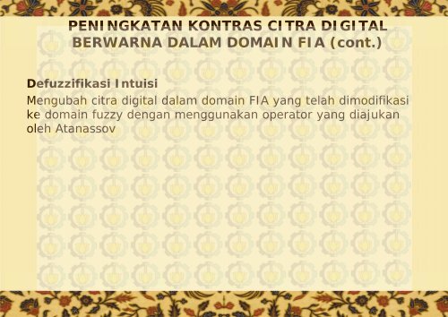 PENINGKATAN KONTRAS CITRA DIGITAL BERWARNA dengan ...