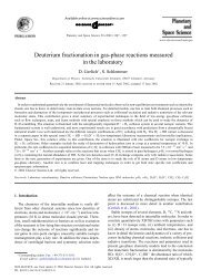 Deuterium fractionation in gas-phase reactions measured in the ...