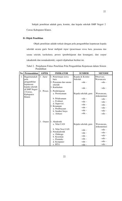 19 19 BAB III METODE PENELITIAN A. Jenis dan Pendekatan ...