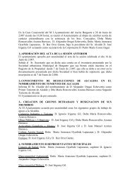 aprobación del acta de la sesión anterior - Ayuntamiento de Burguete