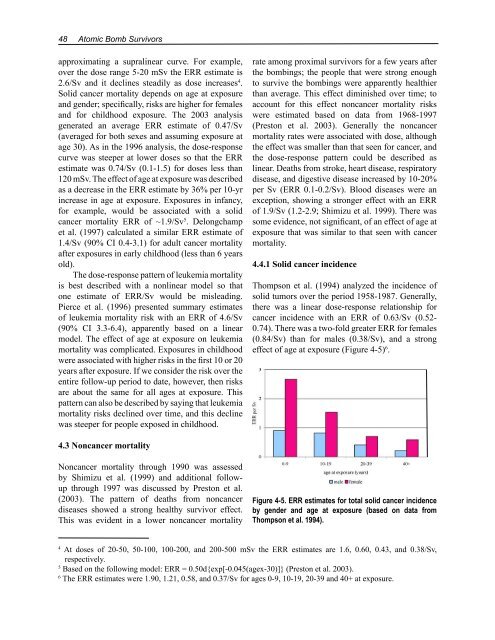 Health Risks of Ionizing Radiation: - Clark University