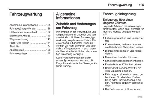 Handbuch - Opel