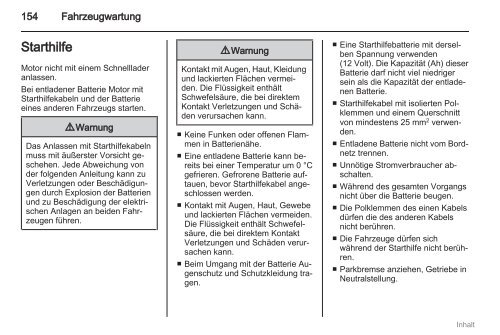 Handbuch - Opel