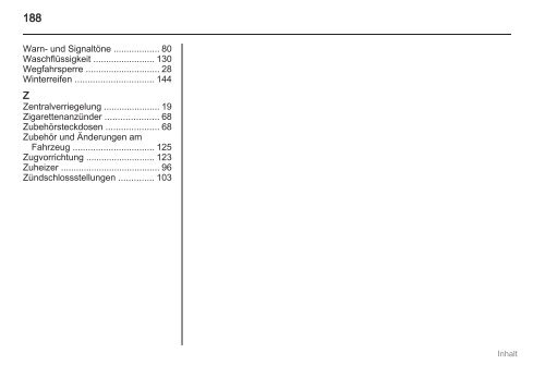 Handbuch - Opel