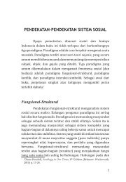 PENDEKATAN-PENDEKATAN SISTEM SOSIAL - LeutikaPrio