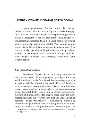 PENDEKATAN-PENDEKATAN SISTEM SOSIAL - LeutikaPrio