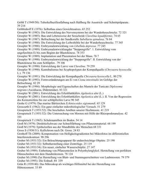 MIKROKOSMOS-Gesamtregister 1907 – 2011 - Leitz Ortholux