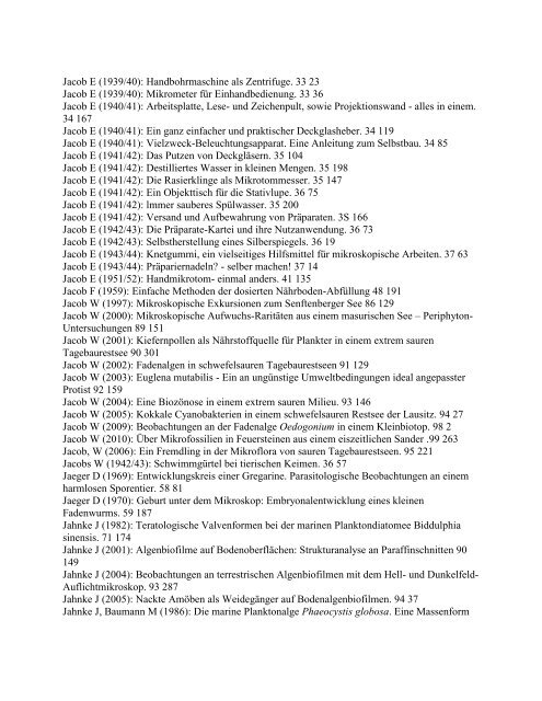 MIKROKOSMOS-Gesamtregister 1907 – 2011 - Leitz Ortholux