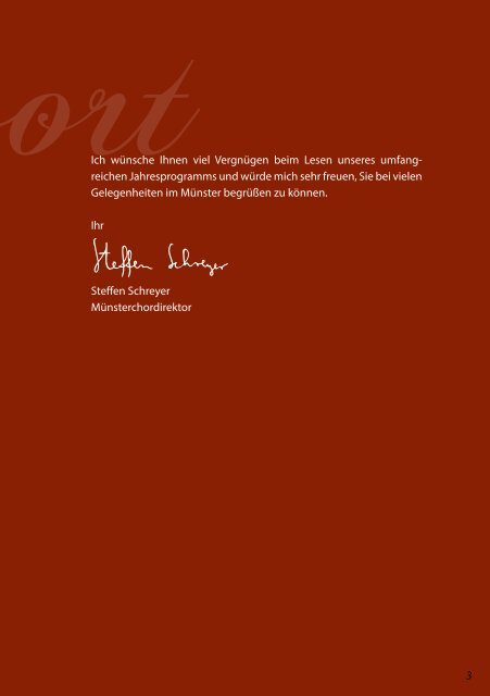 Jahresprogramm 2013 Konstanzer Münster - bei der Münstermusik