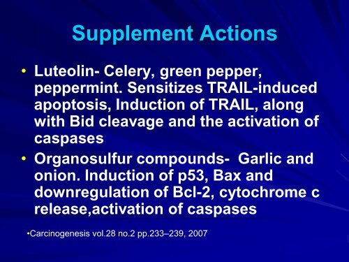 Dietary Supplements in Myelodysplastic Syndromes