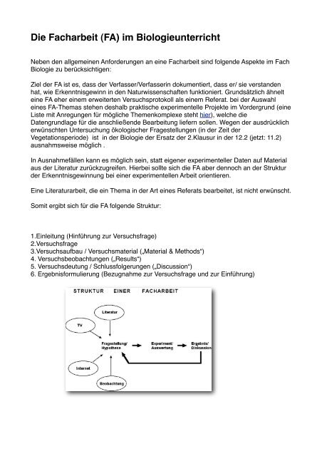 Facharbeit 1 Strukur Und Themen Pdf Datei 123 Kb Pling Factory