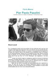 Floris Meens Pier Paolo Pasolini