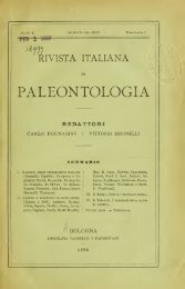 Rivista italiana di paleontologia e stratigrafia