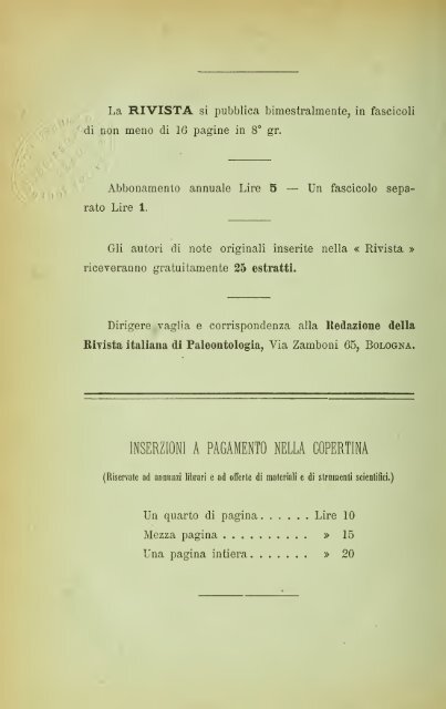 Rivista italiana di paleontologia e stratigrafia