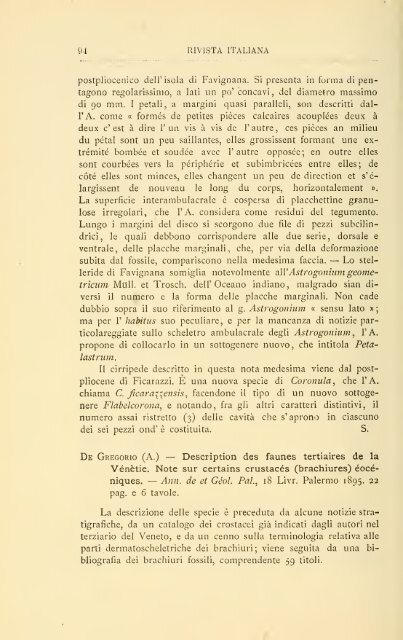 Rivista italiana di paleontologia e stratigrafia