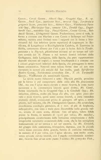 Rivista italiana di paleontologia e stratigrafia