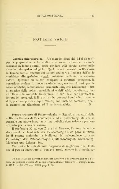 Rivista italiana di paleontologia e stratigrafia