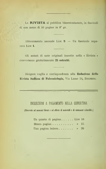 Rivista italiana di paleontologia e stratigrafia