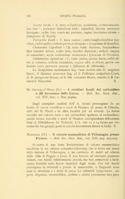 Rivista italiana di paleontologia e stratigrafia