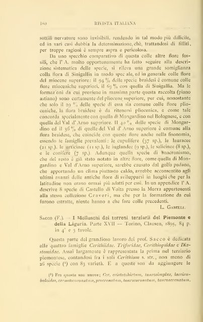 Rivista italiana di paleontologia e stratigrafia