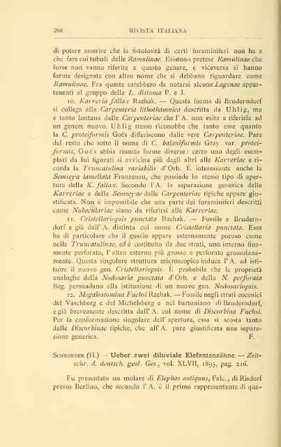 Rivista italiana di paleontologia e stratigrafia