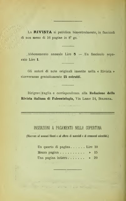 Rivista italiana di paleontologia e stratigrafia