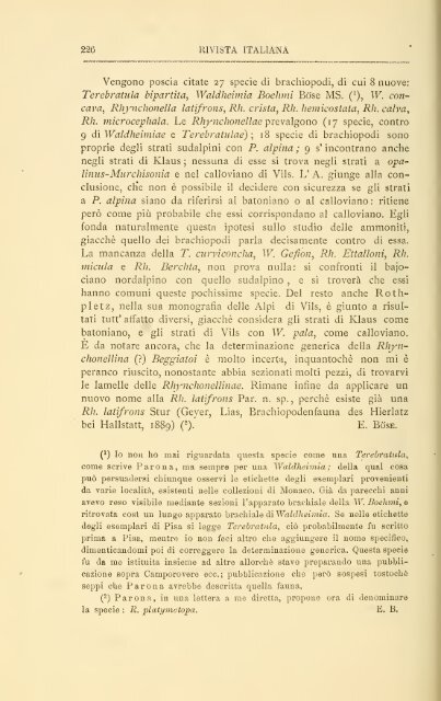 Rivista italiana di paleontologia e stratigrafia