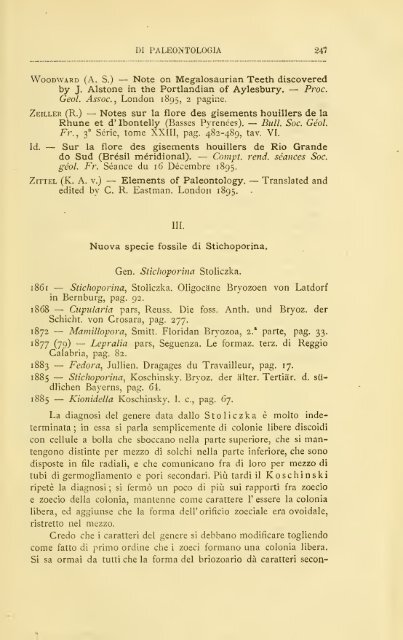 Rivista italiana di paleontologia e stratigrafia