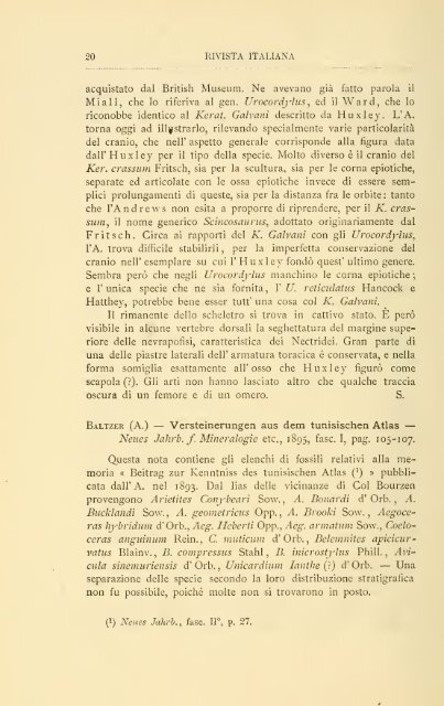 Rivista italiana di paleontologia e stratigrafia