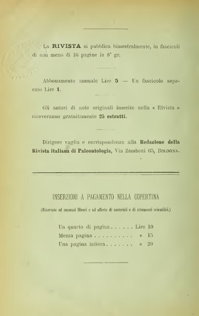 Rivista italiana di paleontologia e stratigrafia