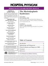 the myelodysplastic Syndromes - Turner White Communications