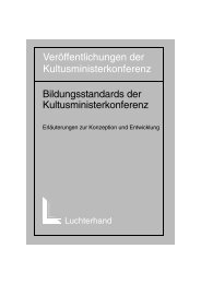 Bildungsstandards - Kultusministerkonferenz KMK