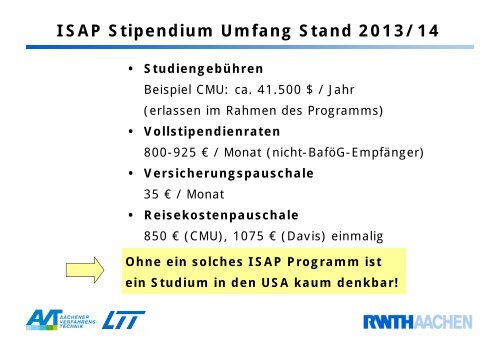 DAAD ISAP Programm - Aachener Verfahrenstechnik