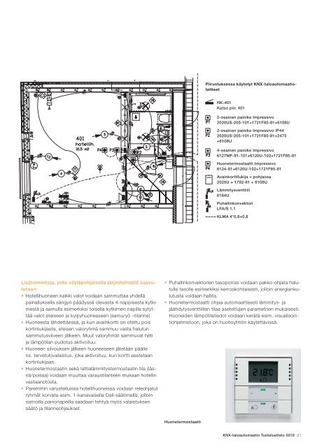 KNX-taloautomaatio Tuoteluettelo 2010 - SmartPage