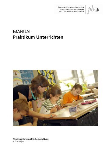 Manual Unterrichten - eCampus - phGR