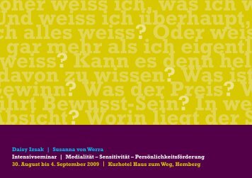 Und weiss ich überhaupt, was ich alles weiss? - Daisy Izsak