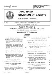 TAMIL NADU GOVERNMENT GAZETTE - ESIC