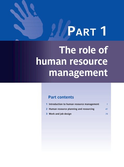 The role of human resource management