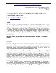 Assessing leadership readiness using developmental personality style