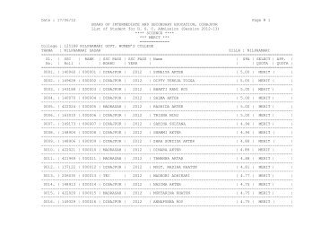 Date : 17/06/12 Page # 1 BOARD OF INTERMEDIATE AND ...