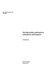 Metsätehon raportti 148:Metsäkoneiden ... - Metsäteho Oy