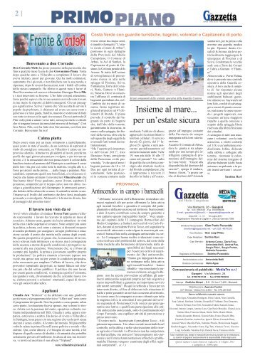 13 gazzetta blocco 2-11.pdf - La Gazzetta del Medio Campidano