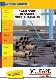 CATALOGUE PRODUITS MÉTALLURGIQUES - Boutard