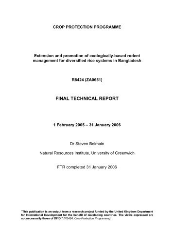 final technical report - Research Into Use