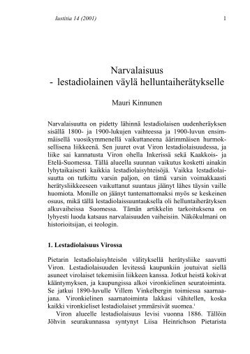 Mauri Kinnunen: Narvalaisuus