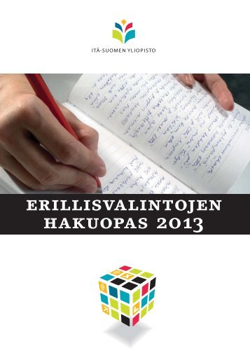 erillisvalintojen hakuopas 2o13 - Itä-Suomen yliopisto