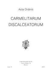 1 - Acta 54 - 2009:Acta Ordinis.qxd - Carmelitani Scalzi