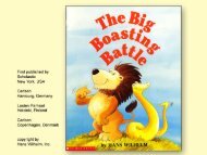 The Big Boasting Battle - Childrens Books forever
